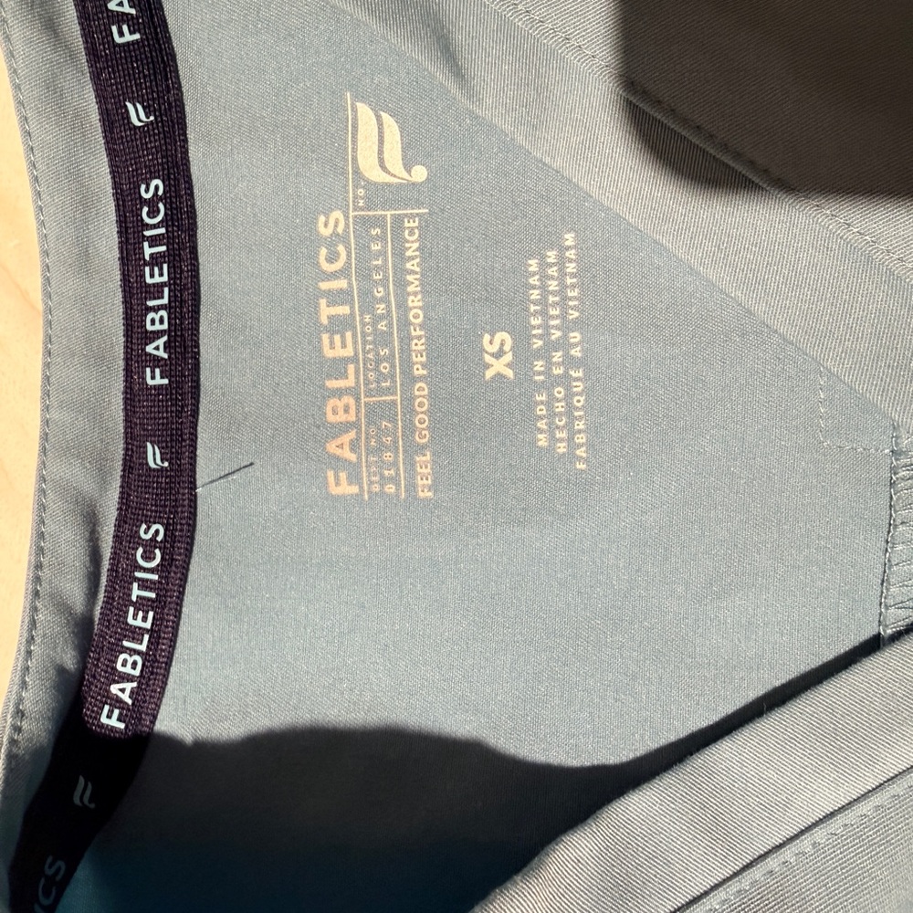 Fabletics Blue Scrub Top